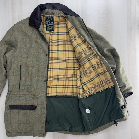rare LE CHAMEAU luxury wool field jacket coat hunting shooting French L tweed - Picture 2 of 7